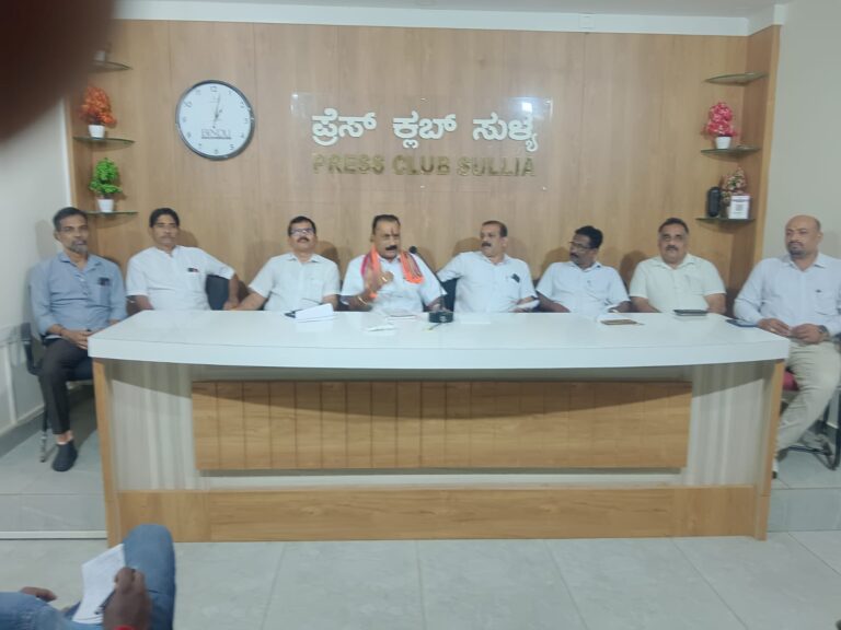 ಪ್ರತಿಯೊಂದು ಗ್ರಾಮ ಪಂಚಾಯತ್ ಗಳಲ್ಲಿ ಮಳೆ  ಮಾಪಕಗಳನ್ನು  ಸುಸ್ಥಿತಿಯಲ್ಲಿ ಇಡಲು ಸುಳ್ಯ ಬಿ.ಜೆ.ಪಿ ಒತ್ತಾಯ
